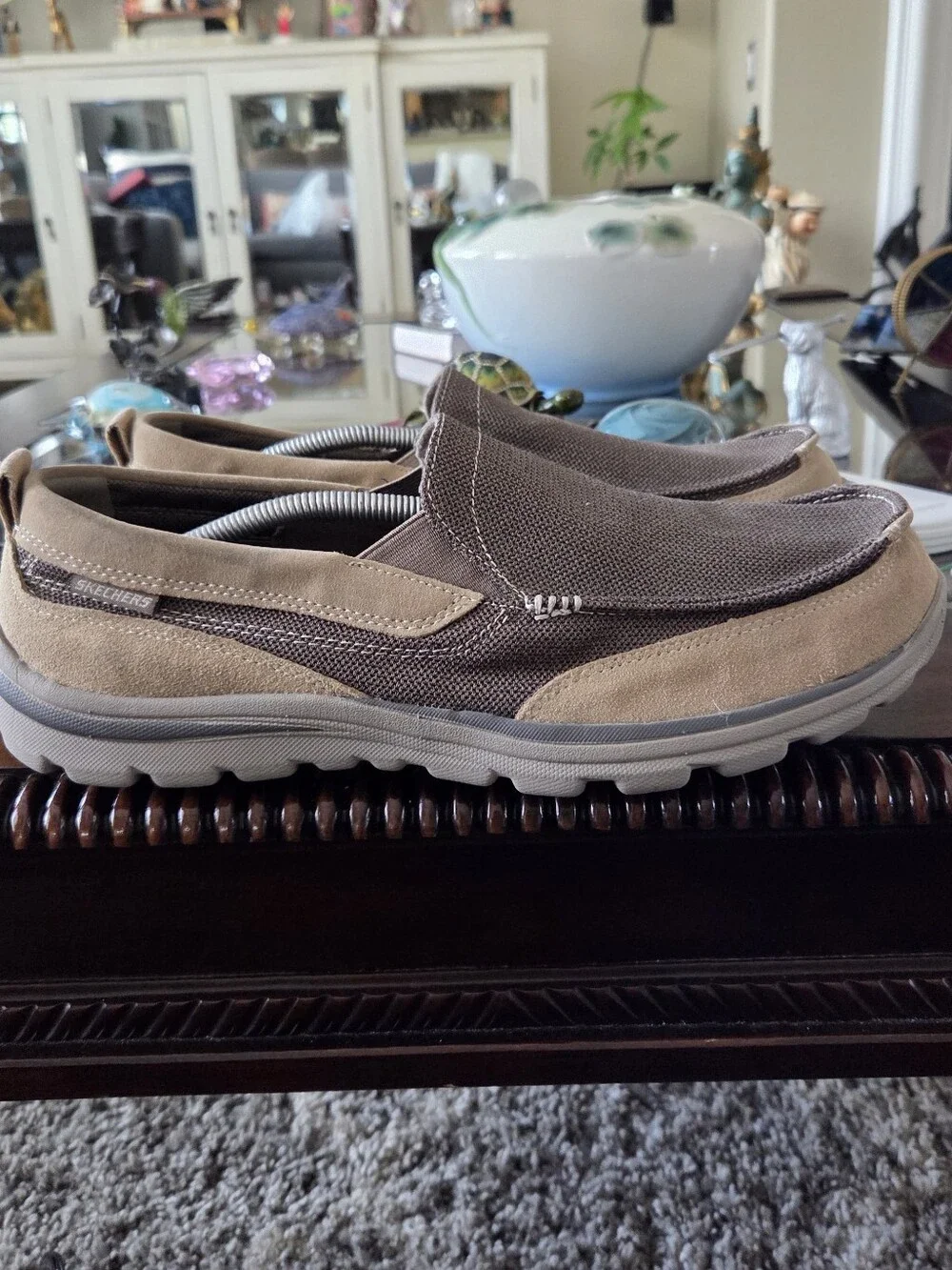 Skechers Slip-On Casual Loafers in Brown and Tan